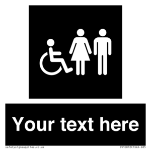 Custom information: black panel disabled female and male